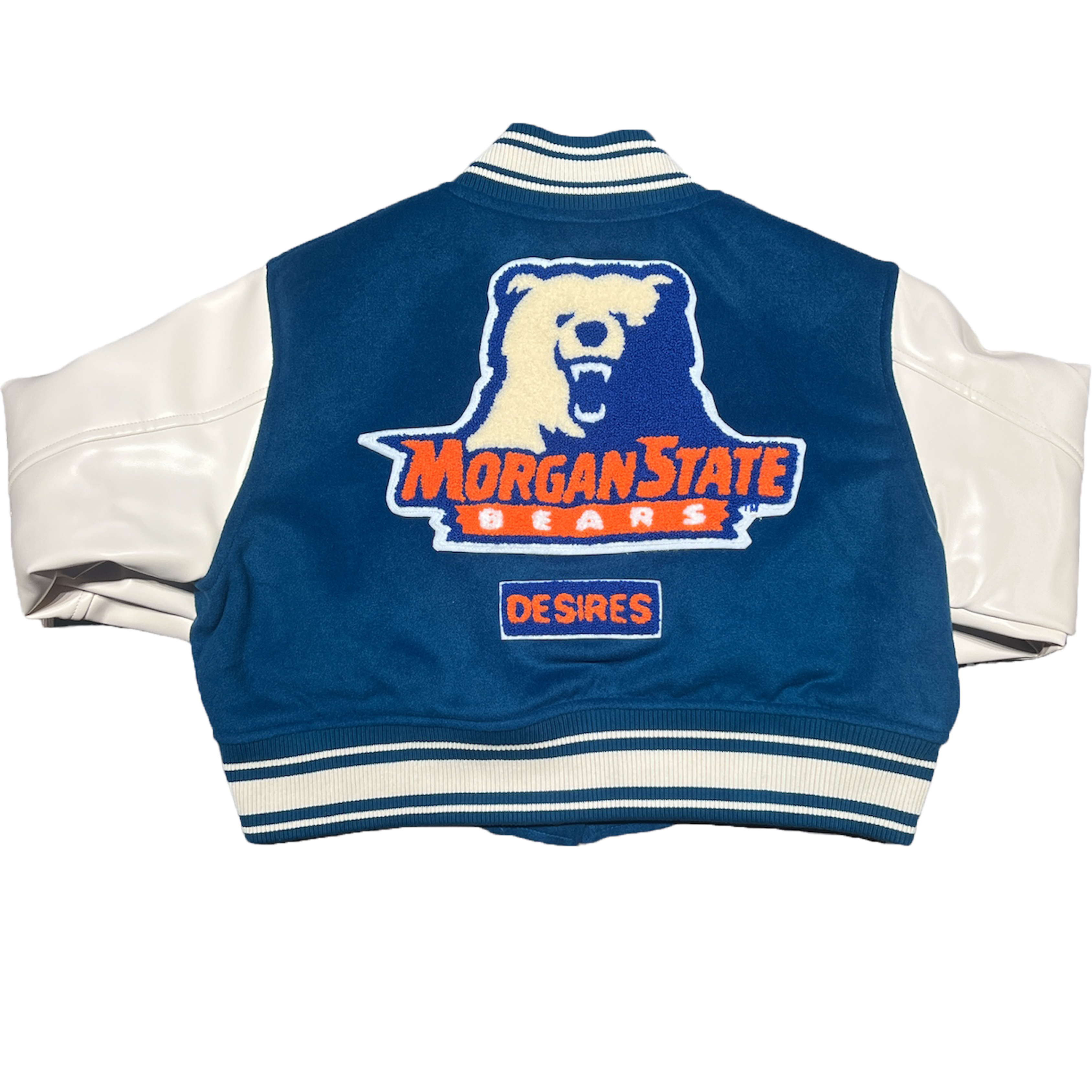 Women's Vintage Cropped Morgan State Varsity Jacket